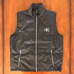 Calvin Klein Black Nylon Vest CK Embroidered Logo